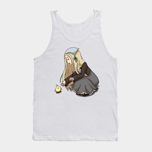 Girl with a cute little chick Tank Top